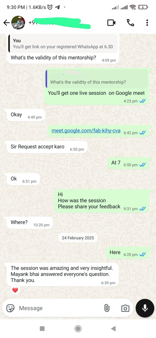 WhatsApp testimonial 4